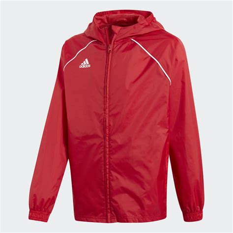 adidas core regenjacke rot|Rote Regenjacken .